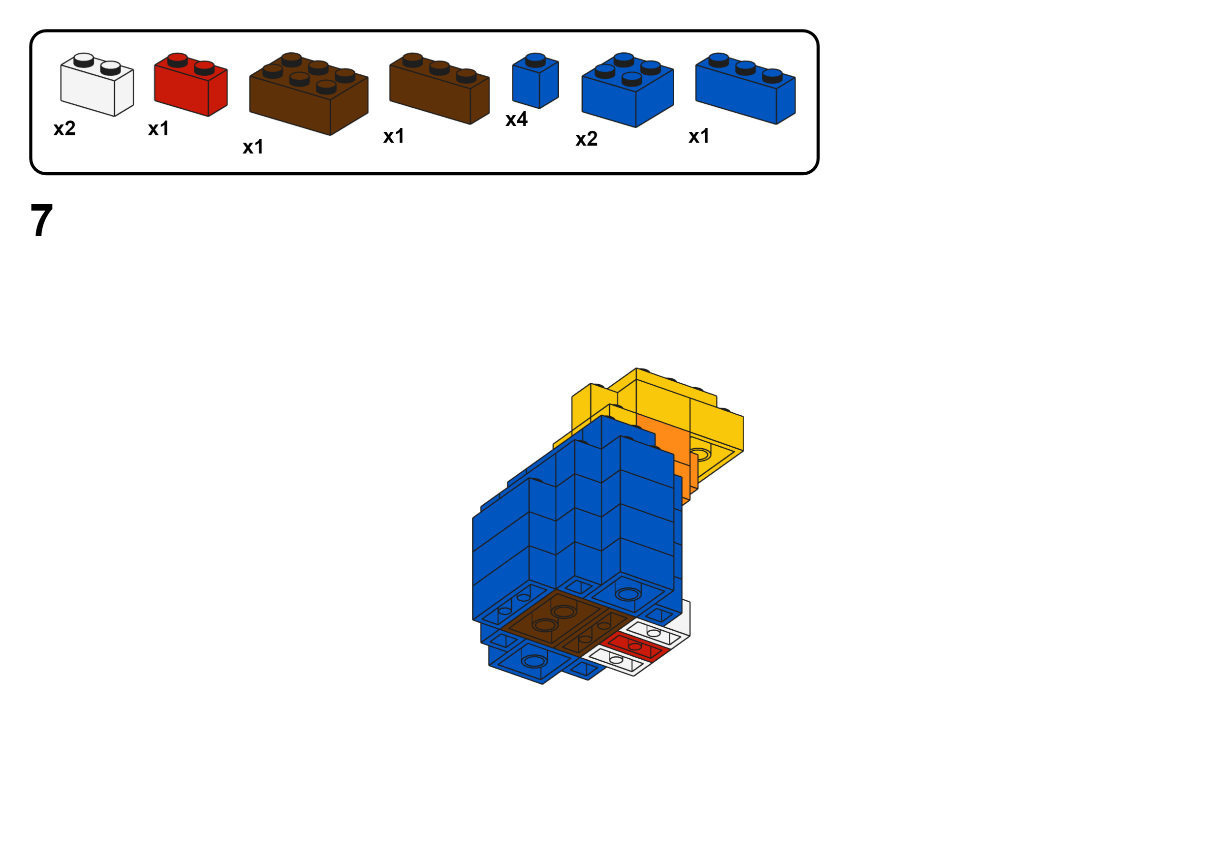 LEGO loser, MOC, Trump, wall, instructions, step by step
