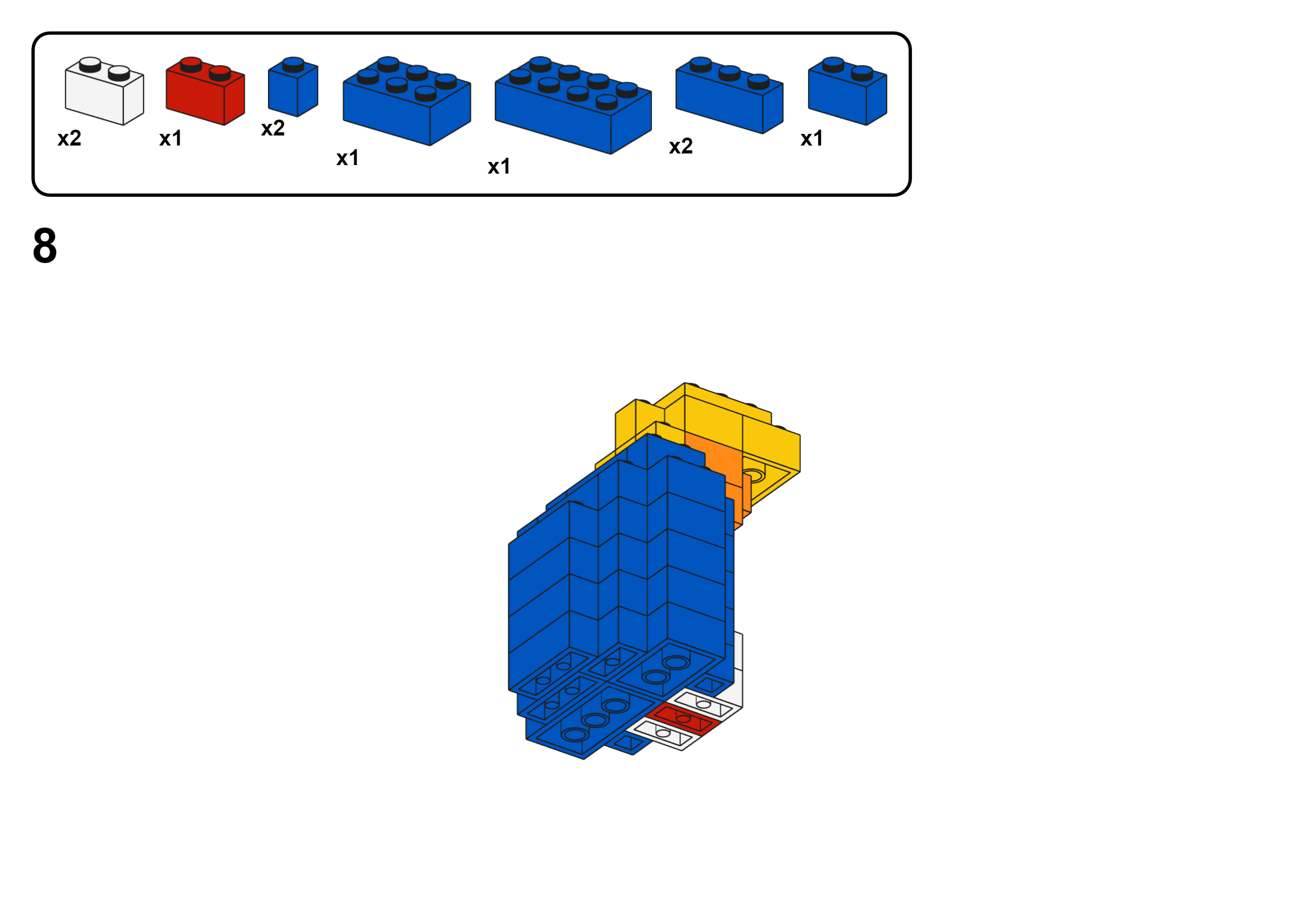 LEGO loser, MOC, Trump, wall, instructions, step by step