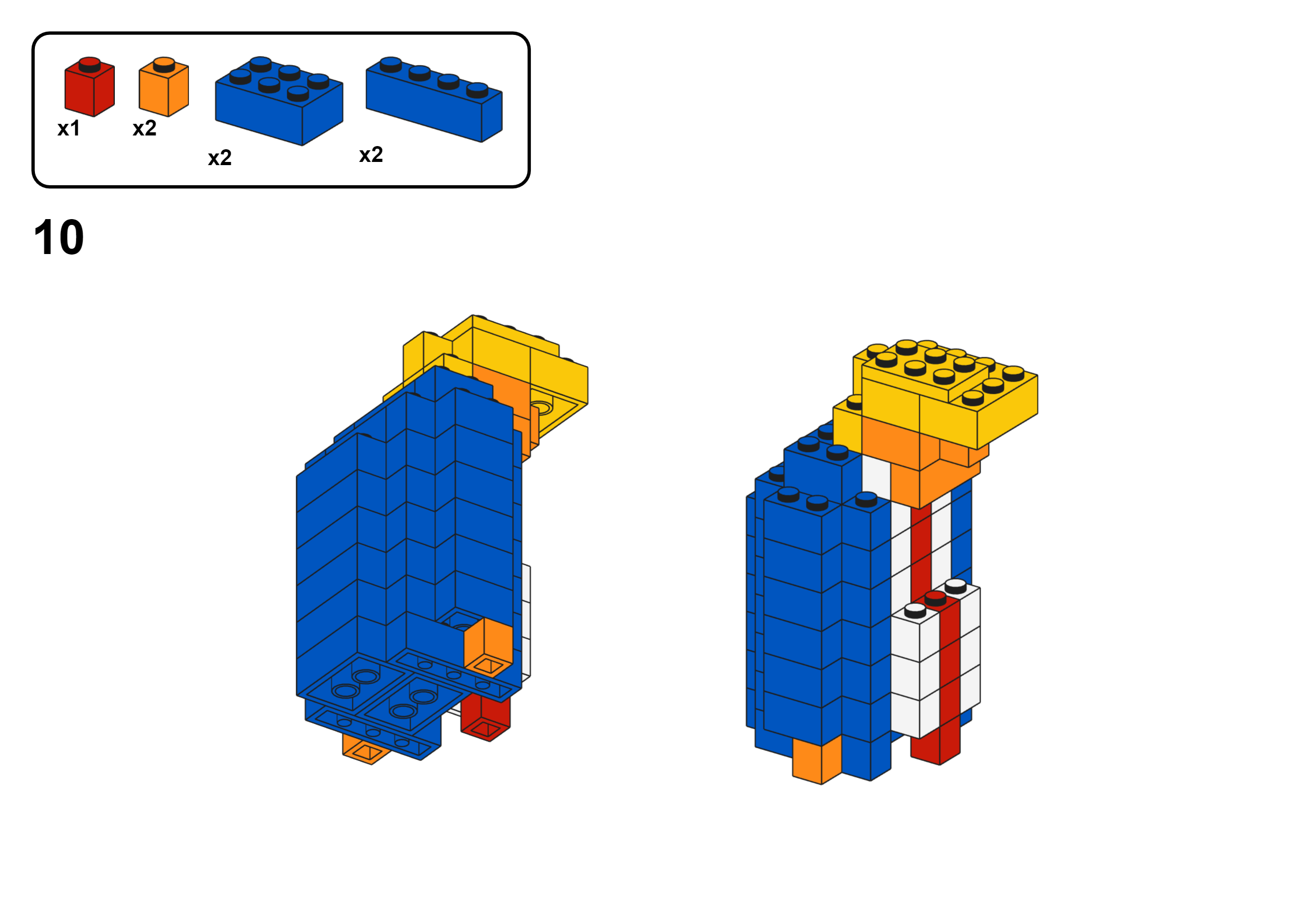 LEGO loser, MOC, Trump, wall, instructions, step by step