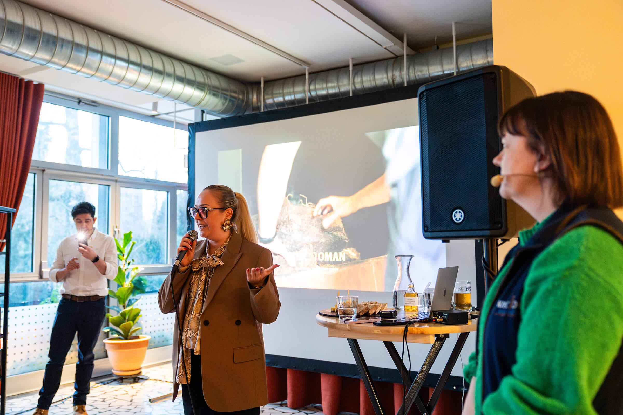 Kilchoman EU Tour 2026, KluBar, George Wills, Catherine MacMillan, Venka Vojo, Kranj 2026, Foto Marko Alpner