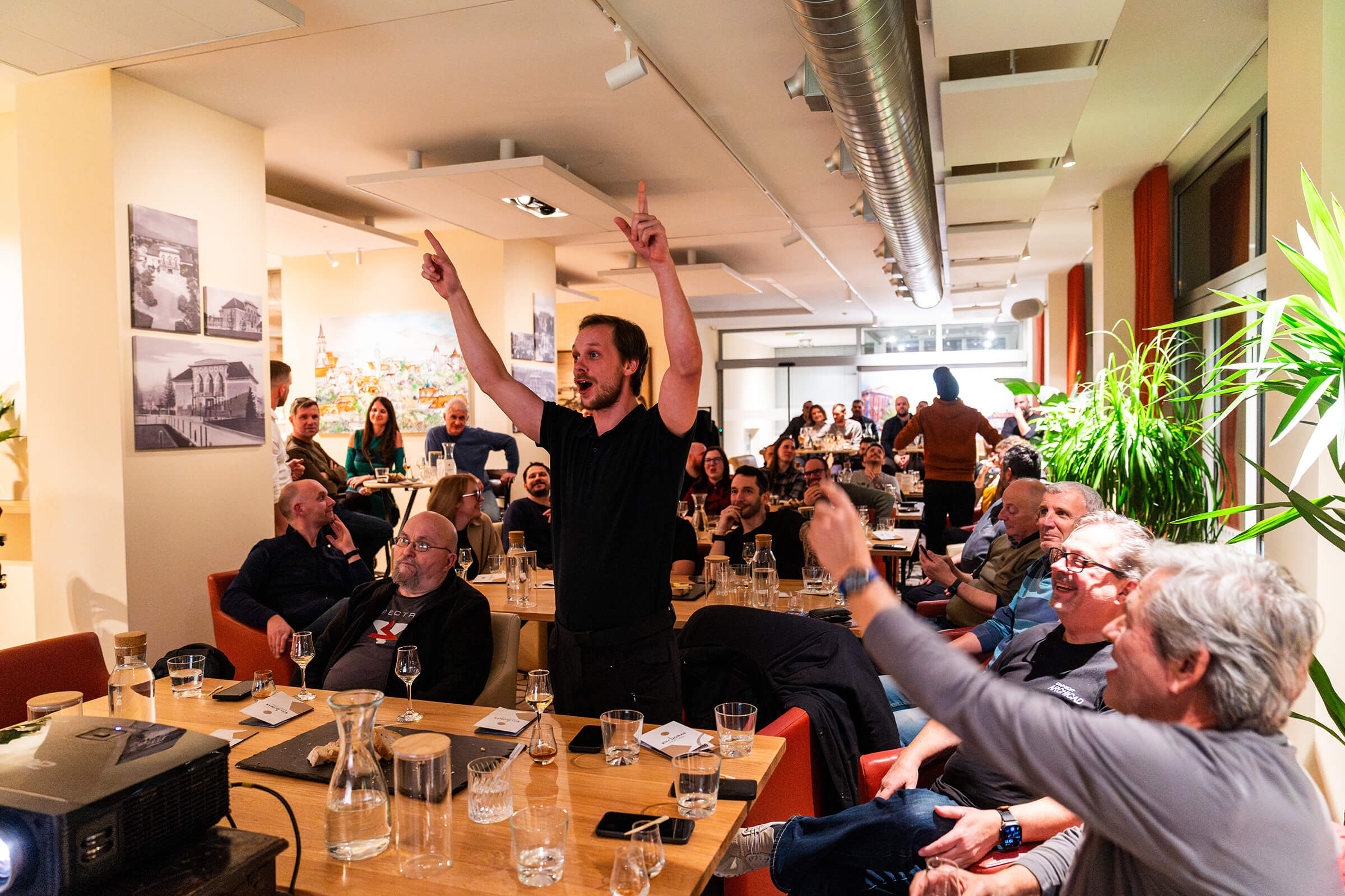 Kilchoman EU Tour 2026, KluBar, George Wills, Catherine MacMillan, Venka Vojo, Kranj 2026, Foto Marko Alpner