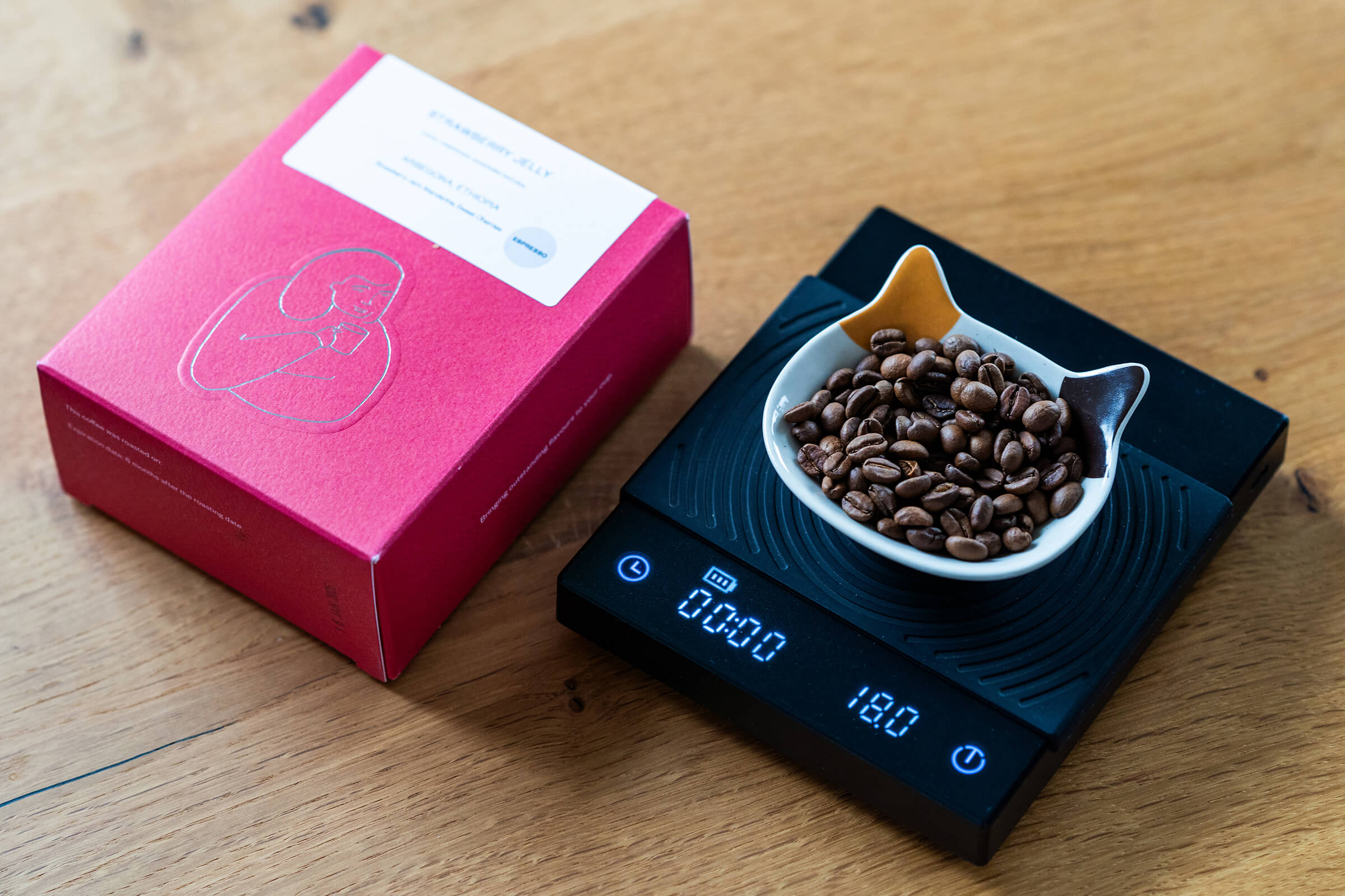 Timemore scale, Dak Coffee Roaster, Espresso, 18g, Foto Marko Alpner