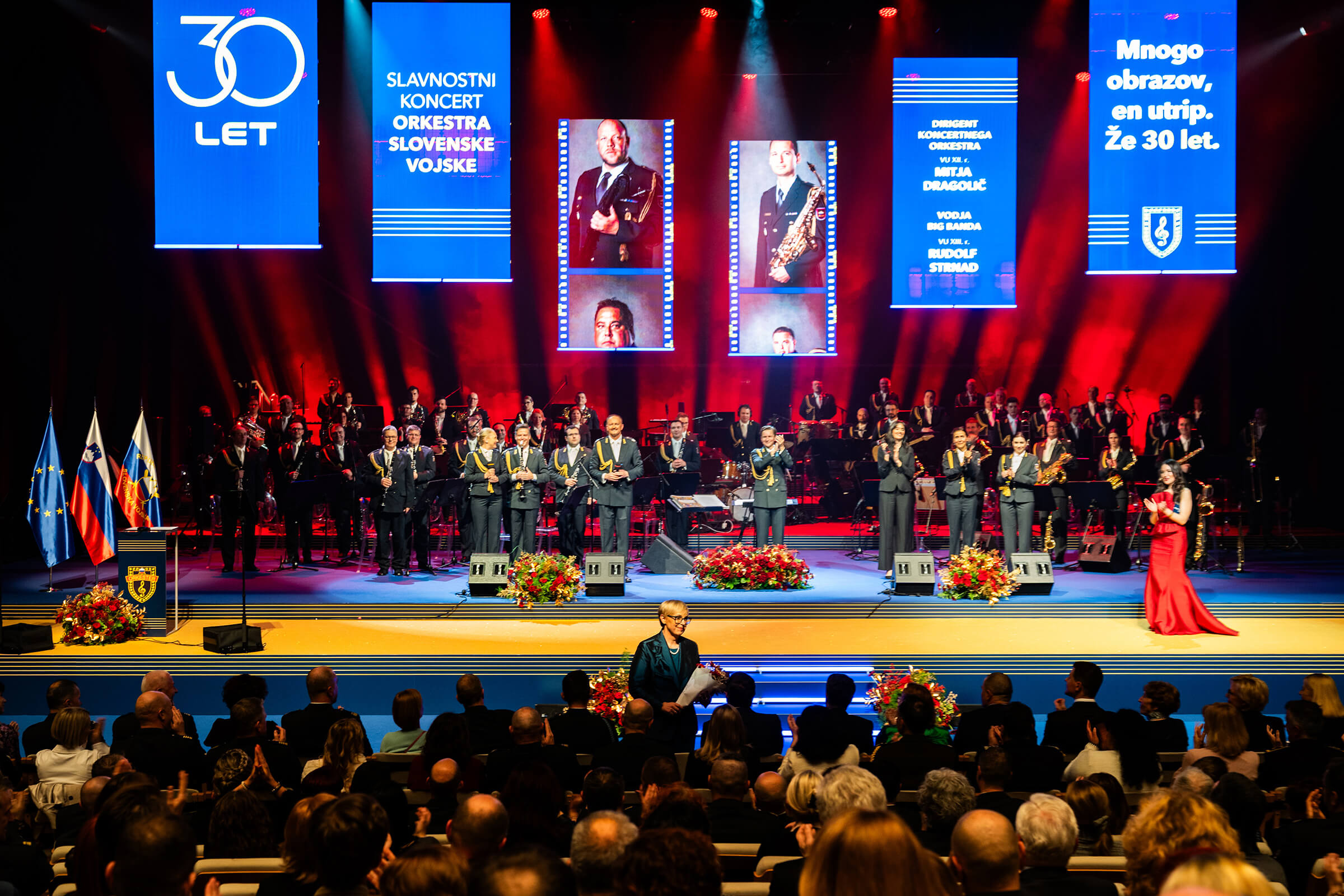 Nataša Pirc Musar, Slovenian Armed Forces Orchestra 30th birthday, Cankarjev dom, Photo Marko Alpner