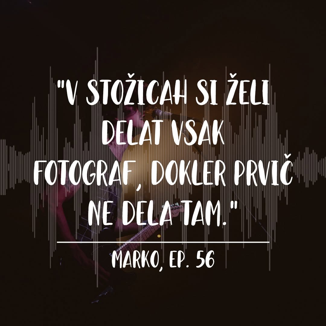 Špilej, Za odrom, Marko Alpner, V Stožicah si želi delat vsak fotograf, dokler prvič ne dela tam.